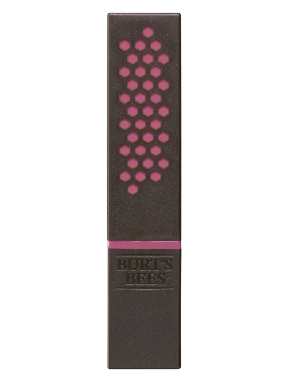 ☆NEW☆LOT OF 3☆Burt's Bees 100% Natural Satin Lipstick 512 Fuchsia Flood, 3 Tubes